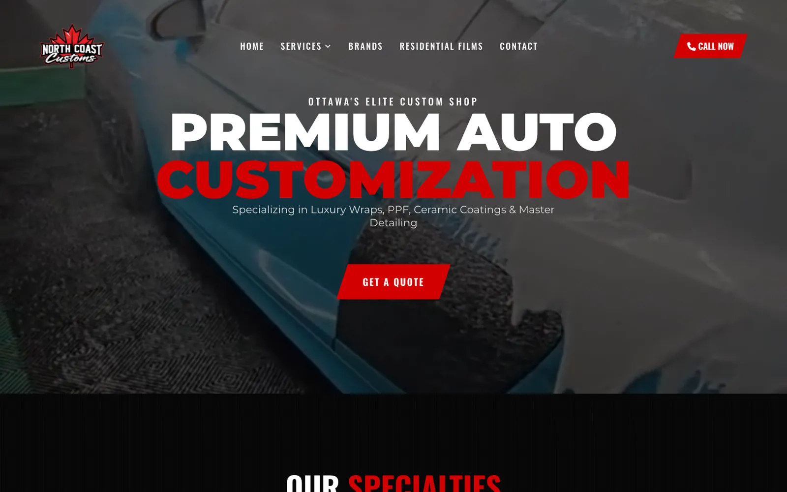 North Coast Customs website